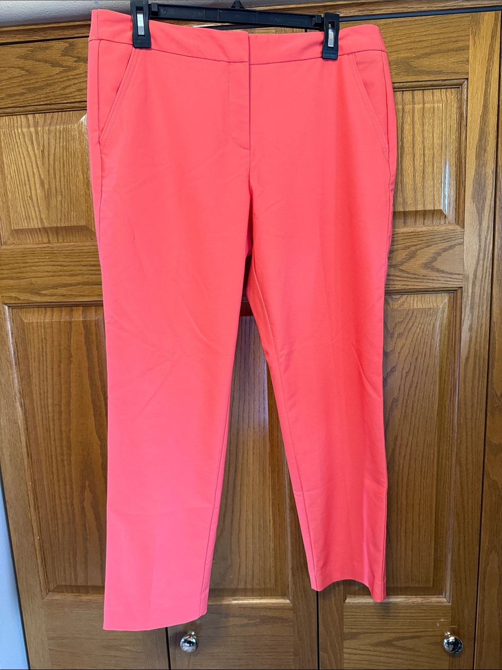Women's Coral Slim Ankle Pants - Vibrant Pink-Size: 10